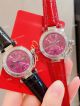 Knockoff Ladies Cartier Pasha Watch Fuchsia Dial Fuchsia Leather Strap (13)_th.jpg